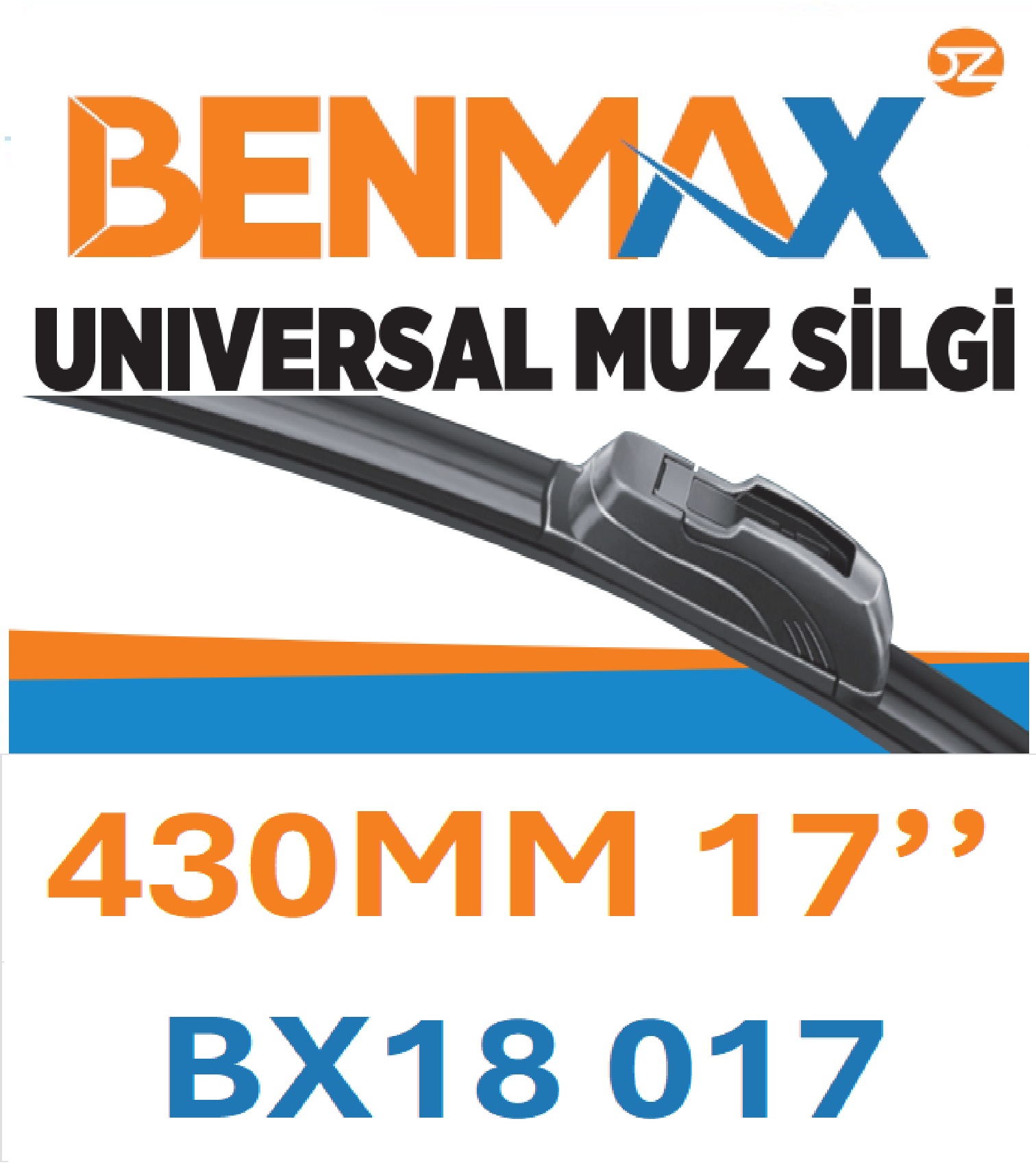 BENMAX SİLECEK SÜPÜRGESİ MUZ 430MM 17''