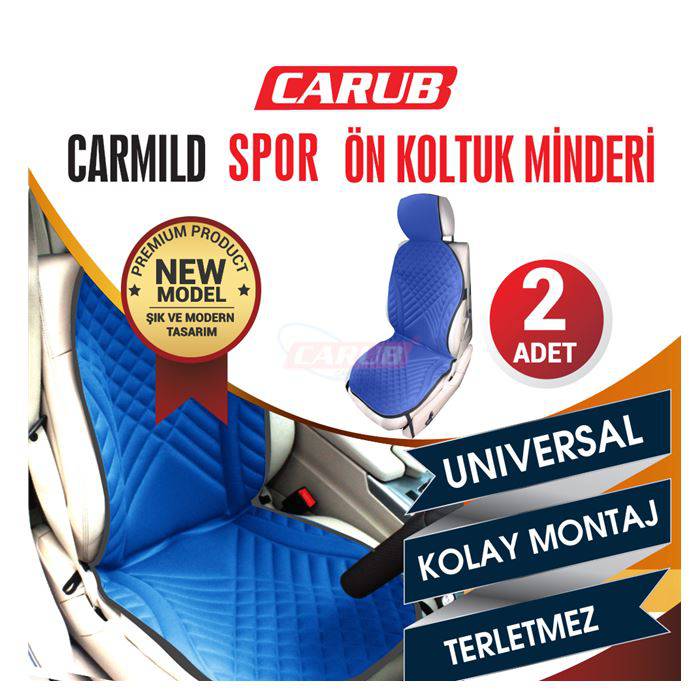 CARUB CARMİLD SPOR ÖN KOLTUK MİNDERİ 2'Lİ MAVİ-BR4818005