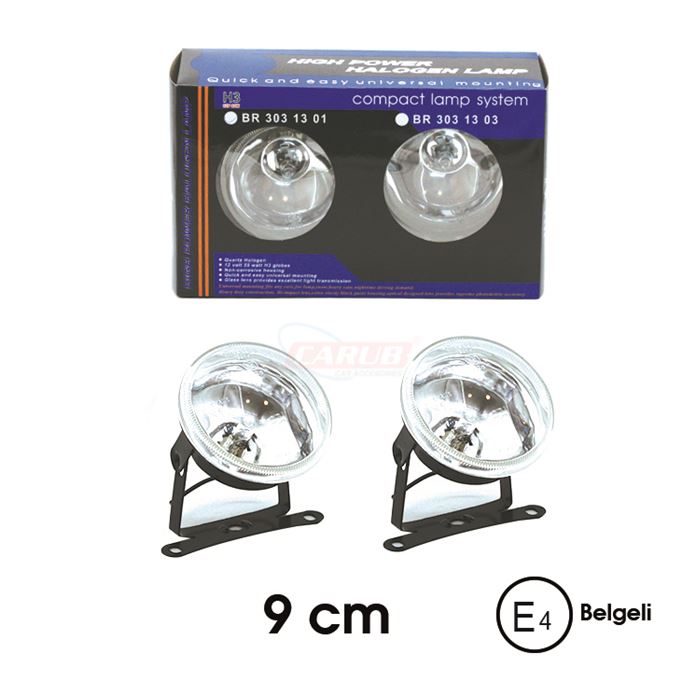 CARUB SİS LAMBASI YUVARLAK 9 cm 12V BEYAZ EMARK BELGELİ-3031301