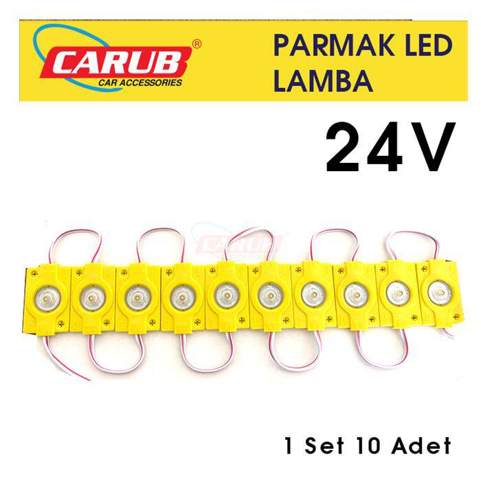 CARUB PARMAK LAMBA MERCEKLİ 24V 10 AD.SARI-BR0409968