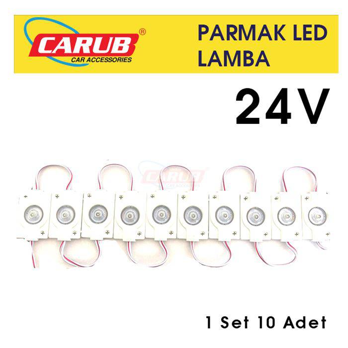 CARUB PARMAK LAMBA MERCEKLİ 24V 10 AD. BEYAZ-BR0409949