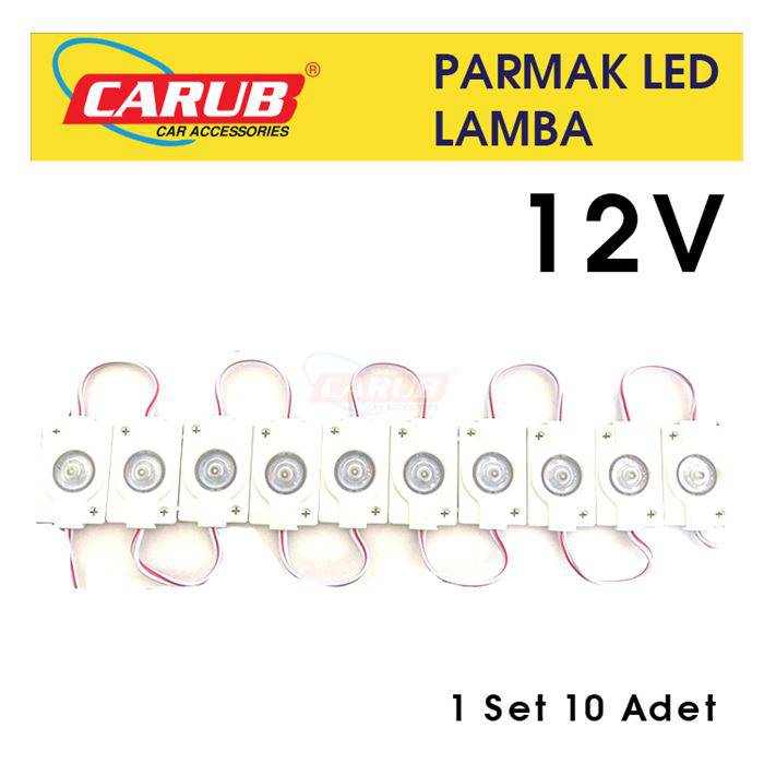 CARUB PARMAK LAMBA MERCEKLİ 12V 10 AD. BEYAZ-BR0409939