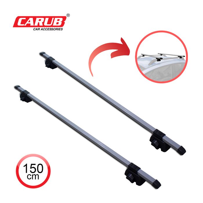 CARUB BAGAJ SÖRF TAVAN ARA BAR 150CM 2Lİ SİLVER-BR0761018