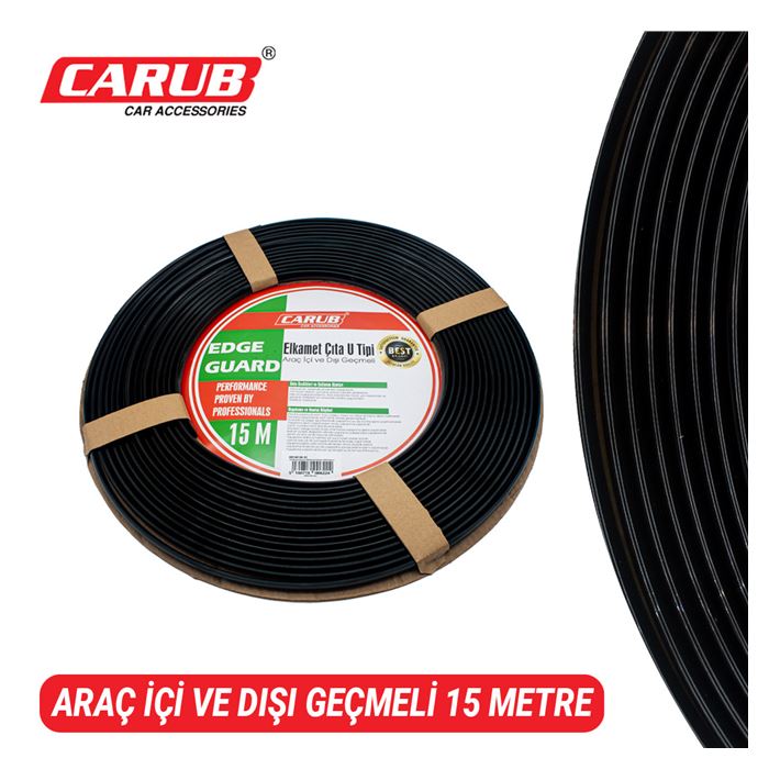 CARUB ÇITA ERKAMET GENİŞ 25MMX15MT PARLAK SİYAH-BR1600622