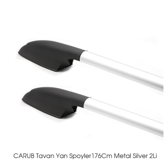 CARUB TAVAN YAN SPOYLER 176CM METAL SİLVER 2Lİ -BR0761032