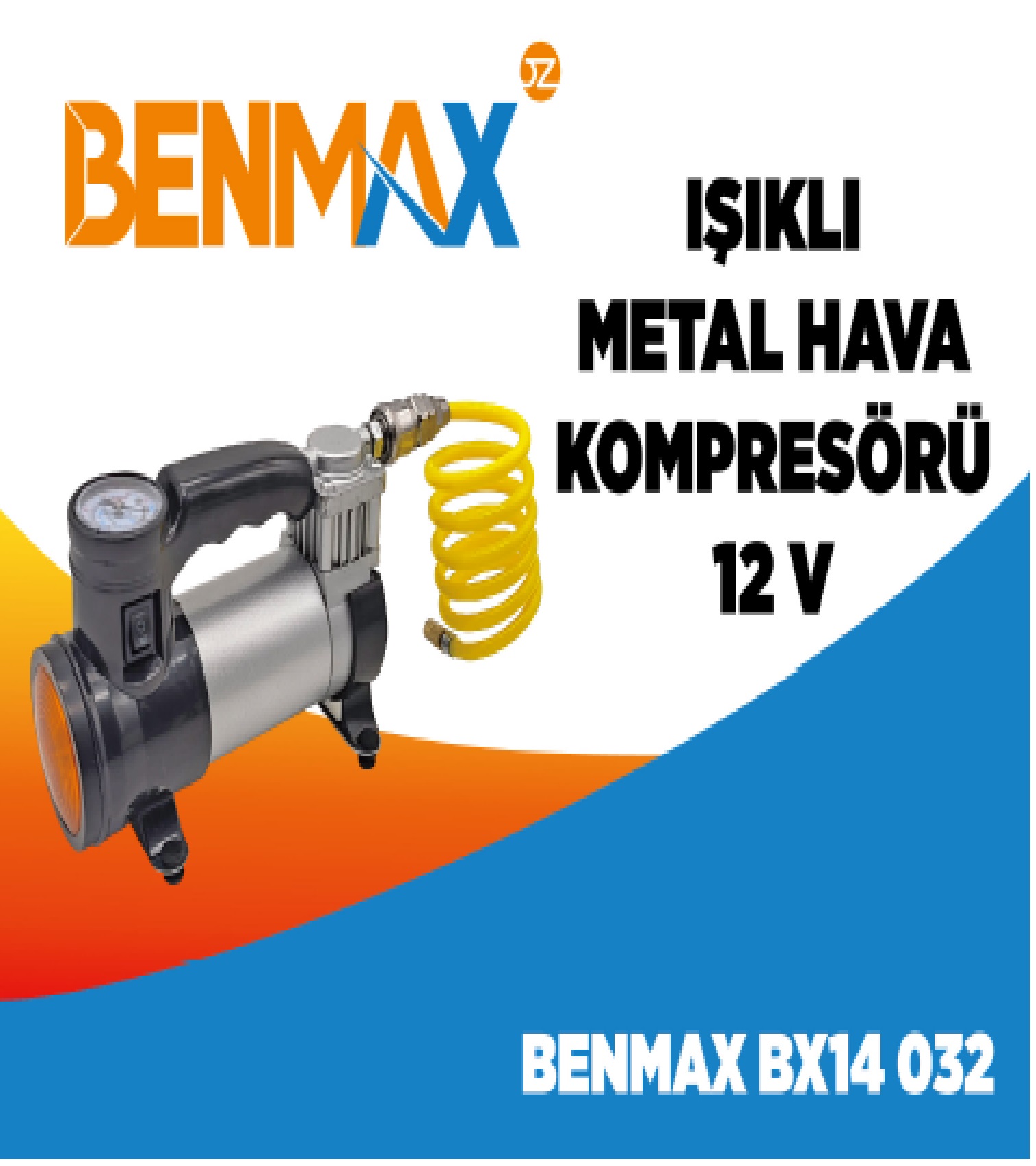 BENMAX HAVA KOMPRESÖRÜ IŞIKLI-BX14032