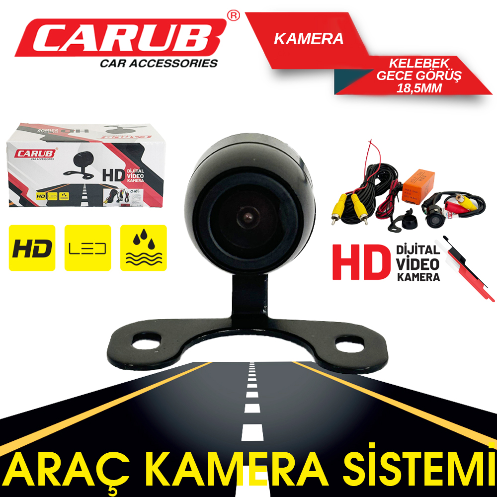CARUB KAMERA GECE GÖRÜŞ KELEBEK 18,5MM ÖN+ARKA-BR0017024