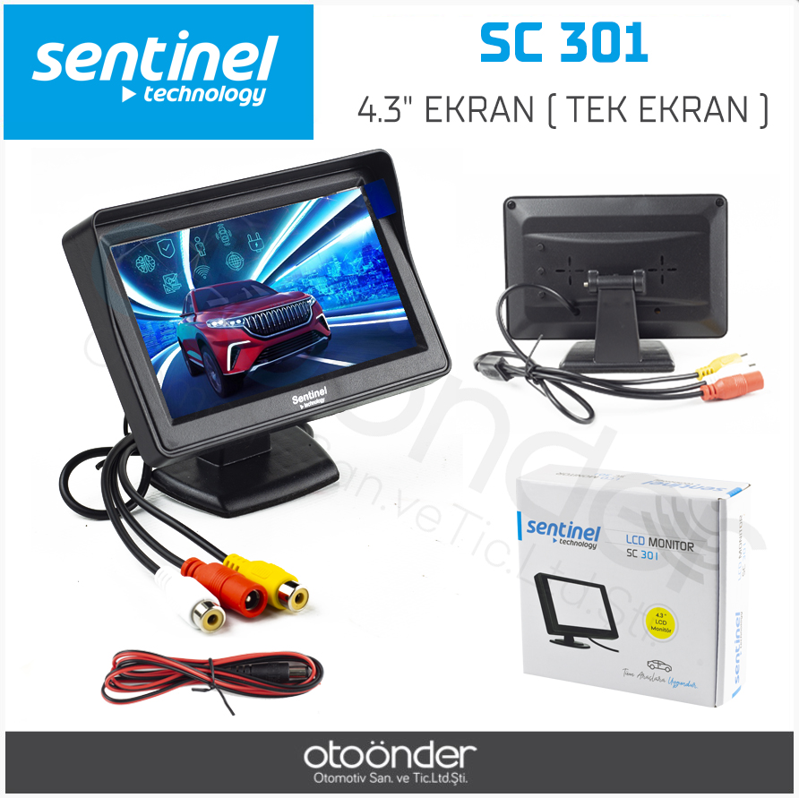 SENTİNEL 4.3" EKRAN ( TEK EKRAN )-SC 301