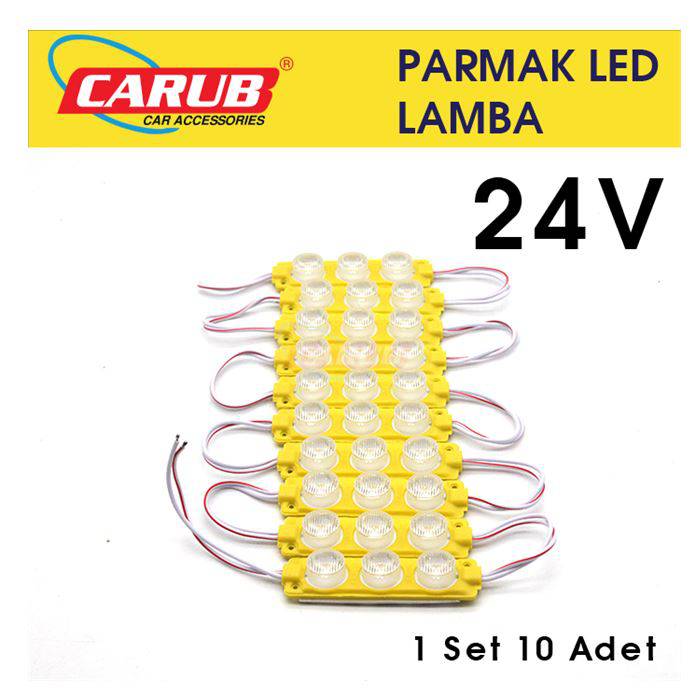 CARUB LAMBA 24V CAMLI SOFT PARMAK 1SET 10 AD.SARI-BR0409937