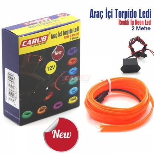 CARUB TORPİDO LEDLİ İP NEON TURUNCU 2MT-BR4327559