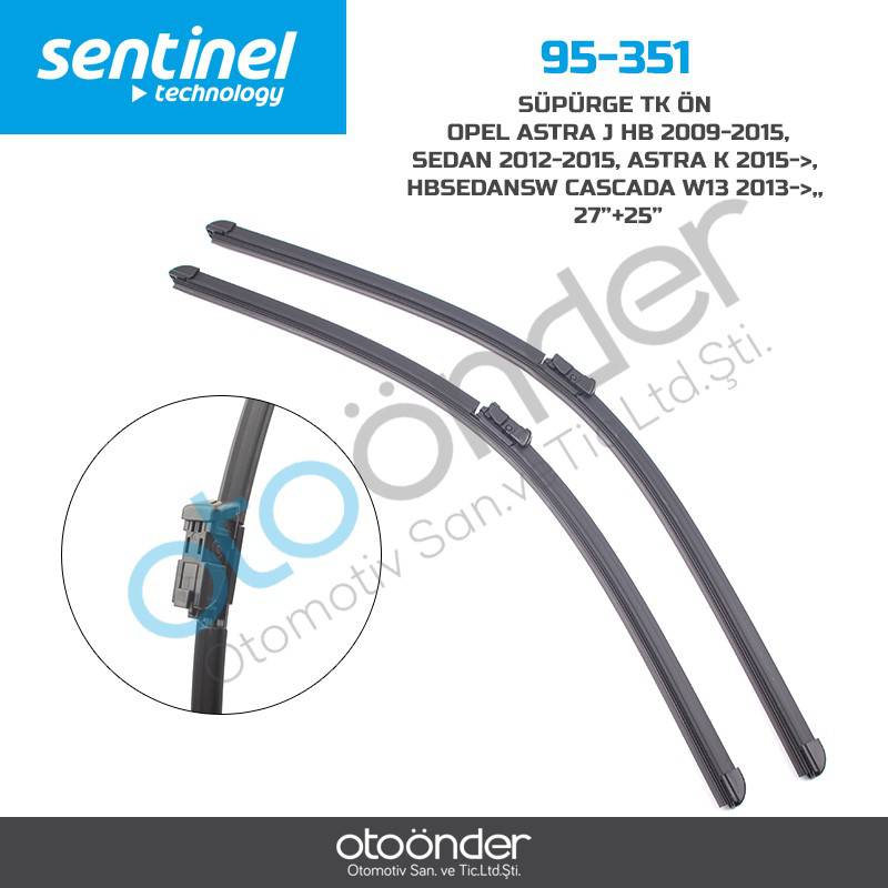 SÜPÜRGE TK ÖN OPEL ASTRA J HB 2009-2015,SEDAN 2012-2015, ASTRA K 2015->, HB/SEDAN/SW CASCADA W13 201